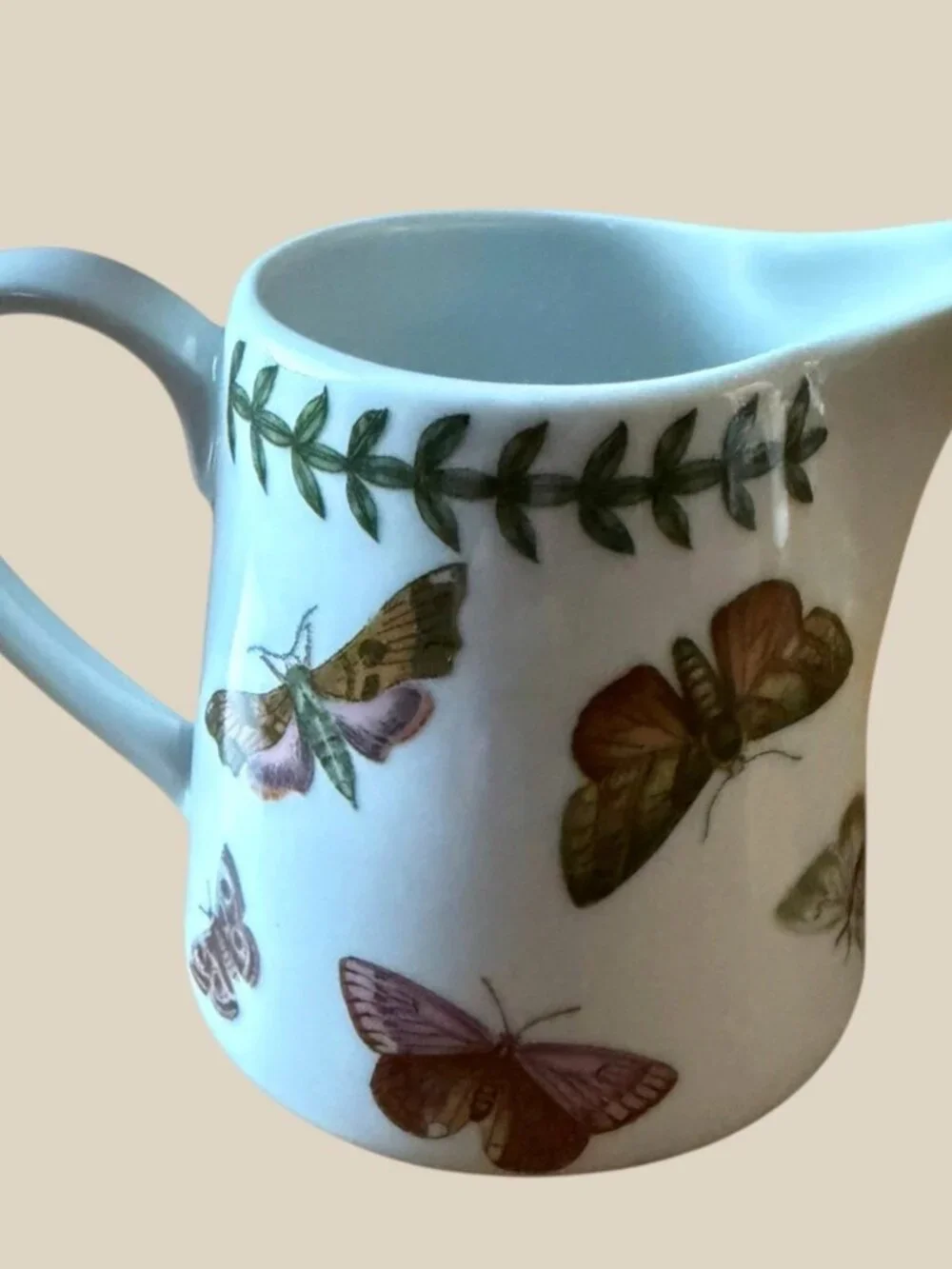 Portmeirion Studio Botanic Butterfly Creamer Milk Jug Pitcher Porcelain
